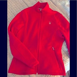 Spyder hot pink zip-up sweater jacket